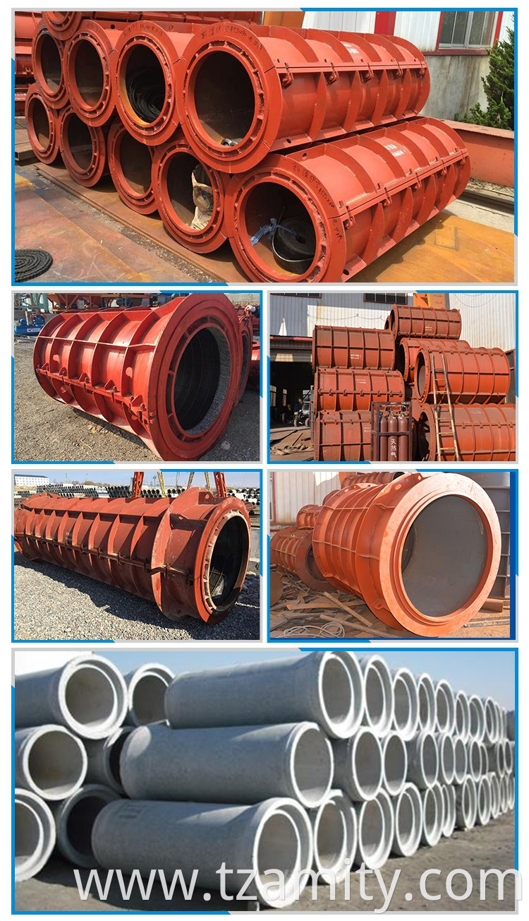 Precast concrete pipe steel mold